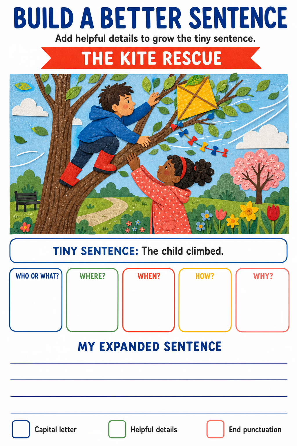Preview of Sentence Expansion Picture Prompts